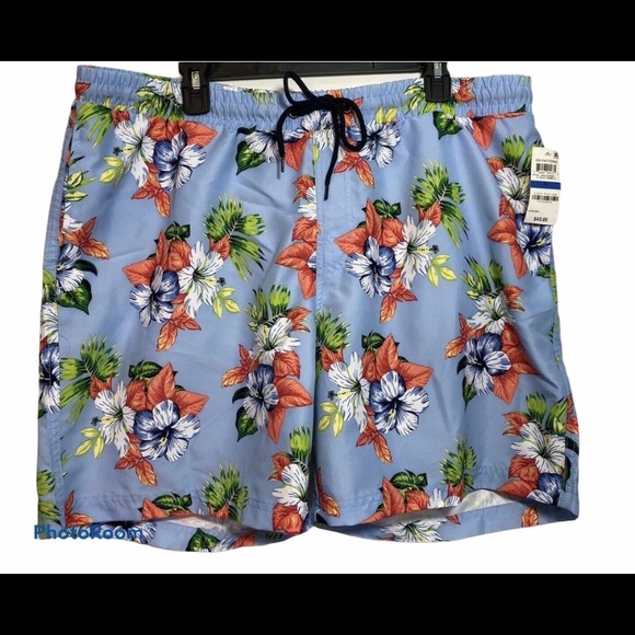 CLUB ROOM Swim Hawaii Flowers Trunks Shorts - Picture 1 of 13